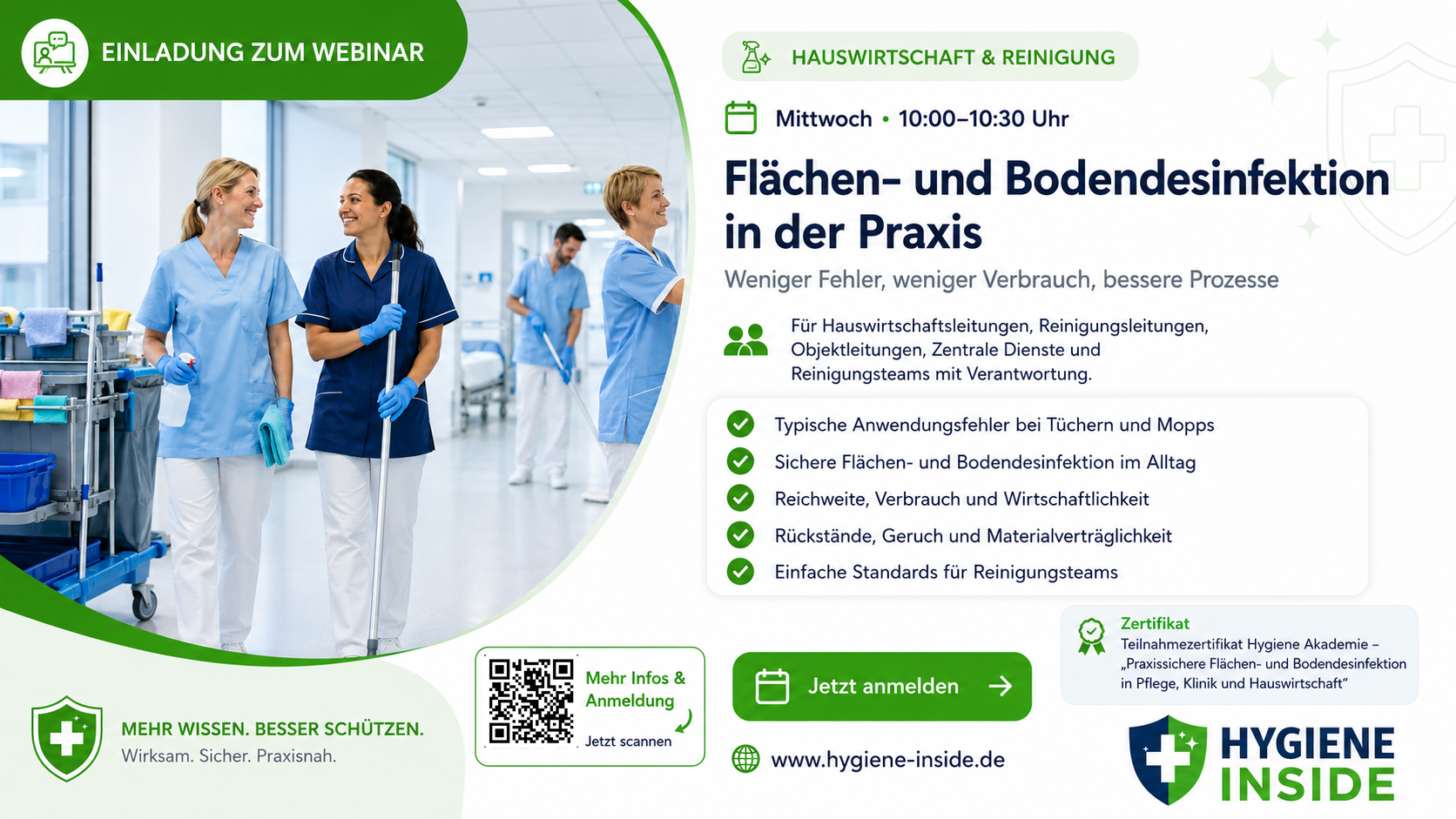 Einladung Hauswirtschaft & Reinigung