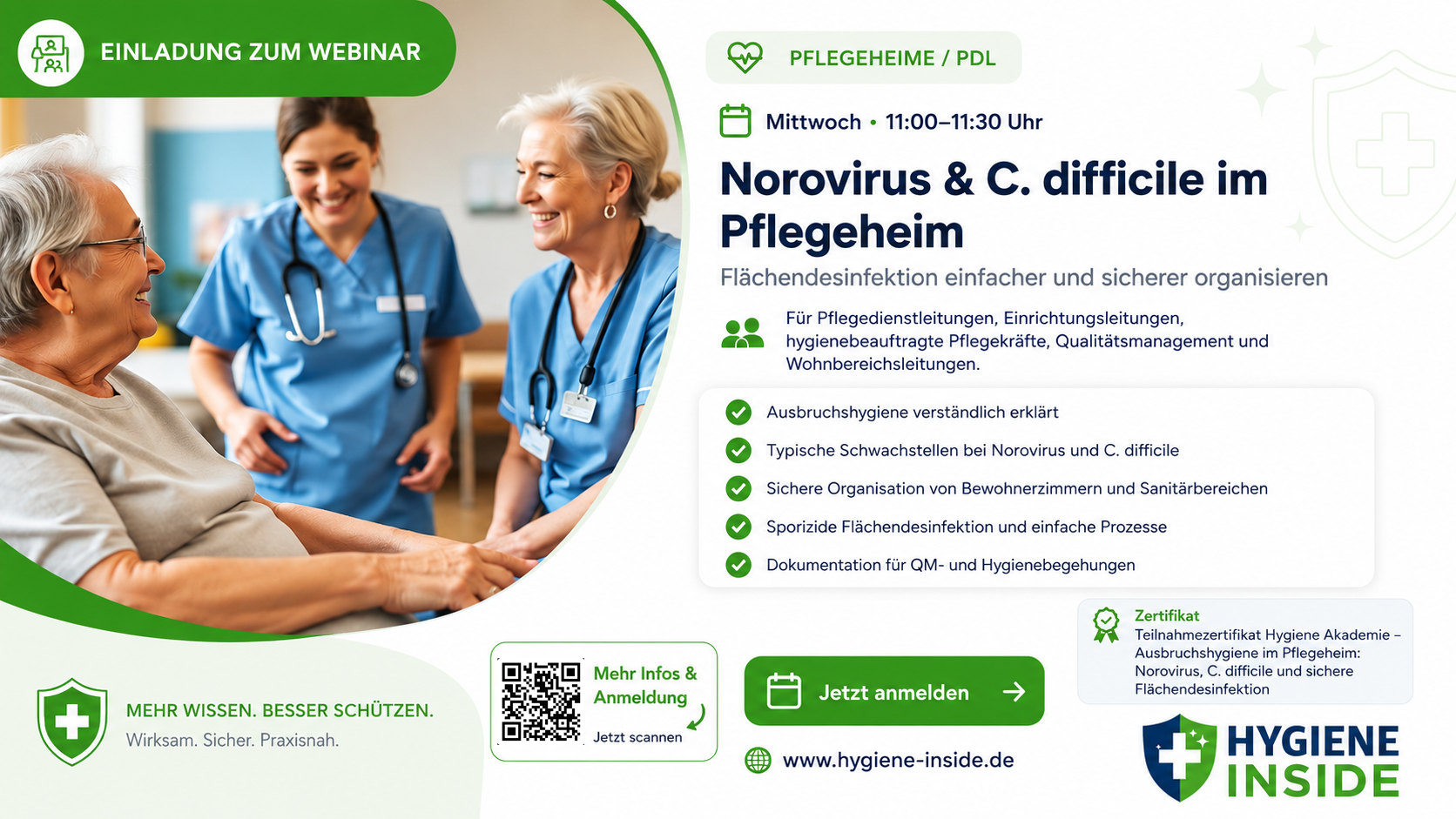 Einladung Pflegeheime / PDL